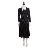 The Addams Family Tochter Cosplay Kostüm Outfits Halloween Karneval Kleid